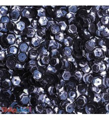 Sequins Round Cupped 5mm - Black