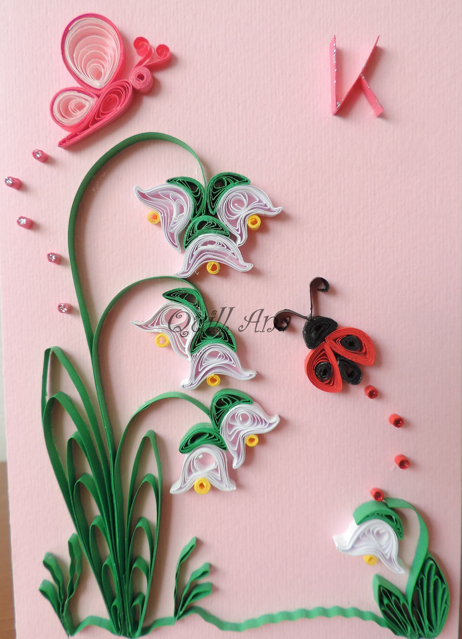 handmade quilling card