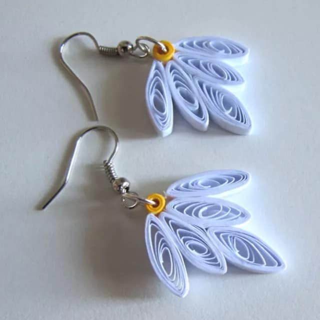 quilling earring shilpidea