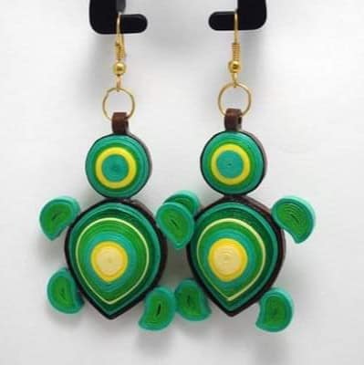 quilling earring shilpidea