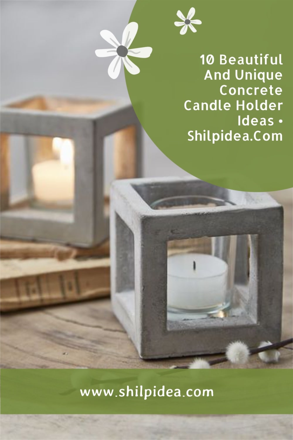 cement-candle-holder