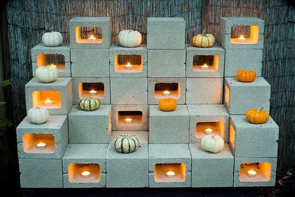 concrete block decoration ideas