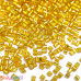 Beads 2mm - Glass Hexagonal - Golden