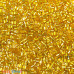 Beads 2mm - Glass Hexagonal - Golden