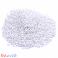 Beads 2mm - Glass Round - White