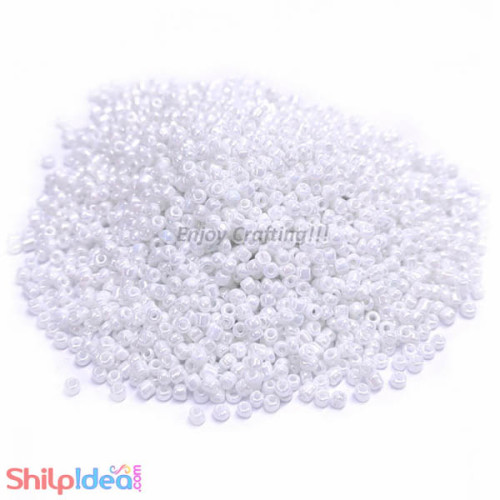 Beads 2mm - Glass Round - White