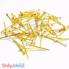 Head Pins 60mm - Pack of 25 - Golden