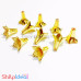 Bead Caps 12mm - Pack of 20 - Flower Shape - Golden
