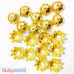 Bead Caps 10mm - Pack of 20 - Flower Shape - Golden