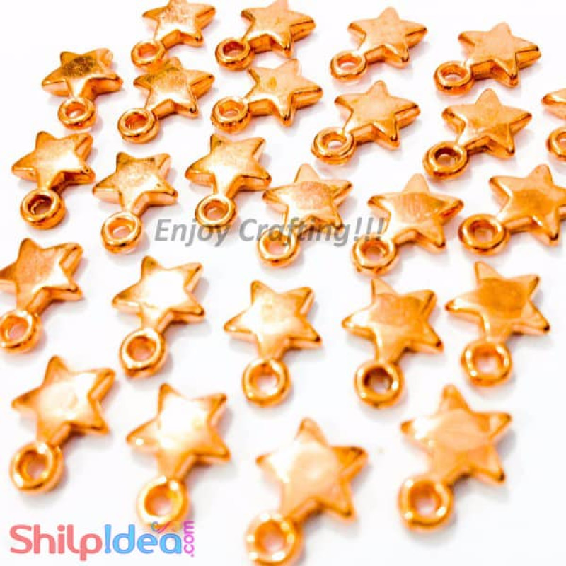Jewellery Stars 8mm - Pack of 20 - Copper