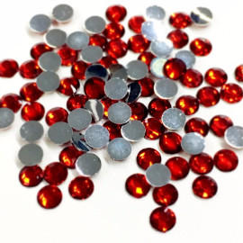 Rhinestones Flatback - Pack of 100 - Red