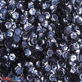 Sequins Round Cup - 5mm - Black