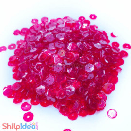 Sequins Round Cup - 5mm - Red AB