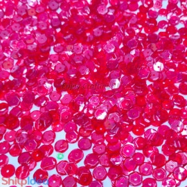 Sequins Round Cup - 5mm - Red AB