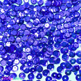 Sequins Round Cup - 5mm - Blue