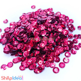 Sequins Round Cup - 5mm - Red