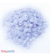 Sequins Round Cupped 5mm - White
