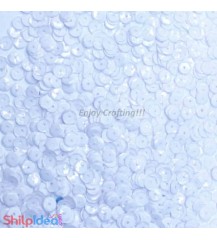 Sequins Round Cupped 5mm - White