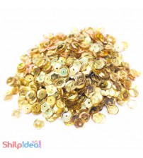 Sequins Round Cupped 5mm - Golden