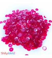 Sequins Round Cupped 5mm - Red AB