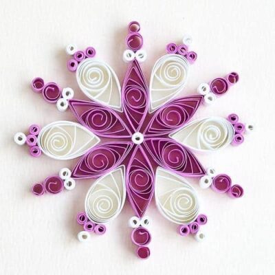 10 Beautiful Quilling Paper Snowflakes Design Ideas • Shilpidea.Com