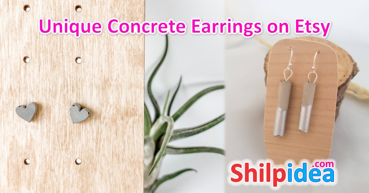 unique-concrete-earrings-ideas-etsy-shilpidea