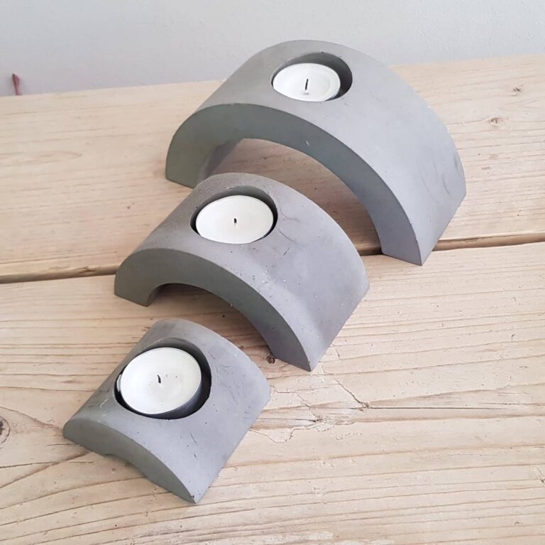 10 Beautiful Concrete Candle Holder Design Ideas •