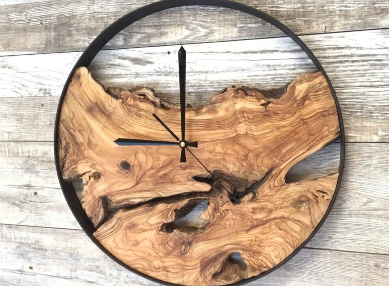 30 Unique and Creative Wooden Clock Design Ideas •