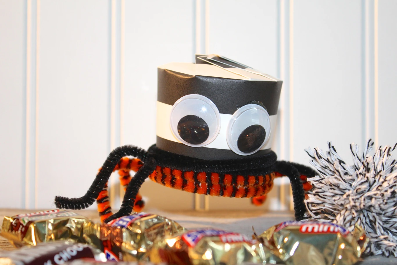 A Folded Spider Treat Cup — Halloween design reference