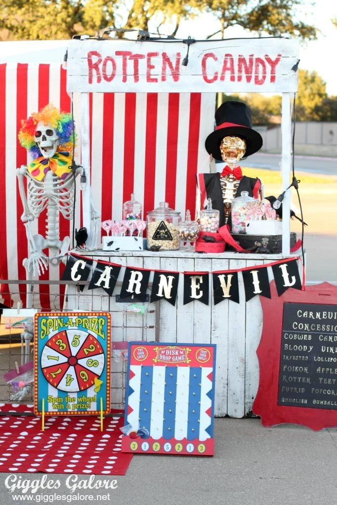A Striped Carnival Candy Stand — photo