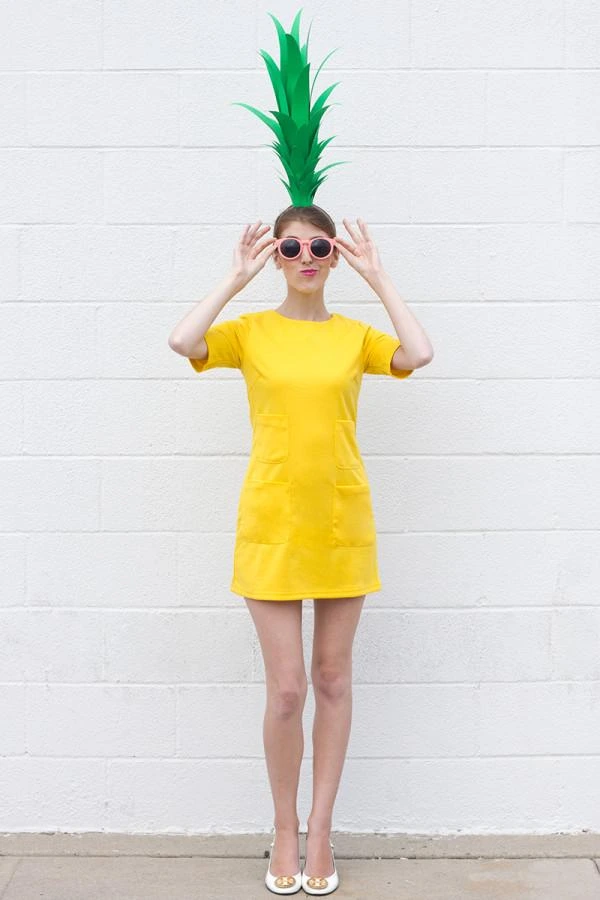 Yellow Clothes and a Pineapple Crown — photo